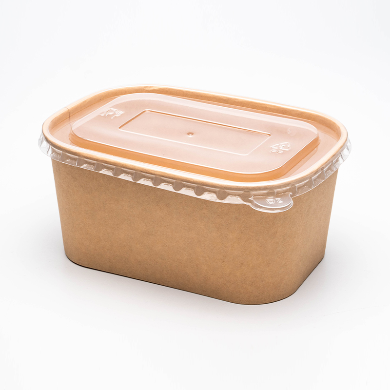 Ciotola di carta rettangolare e quadrata