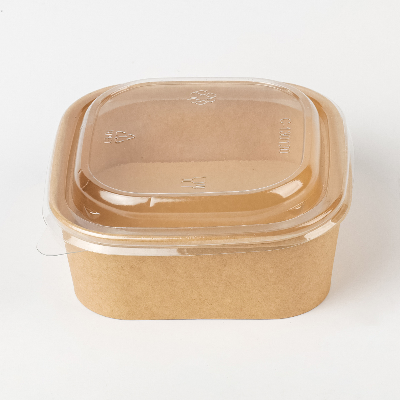 Ciotola di carta rettangolare e quadrata