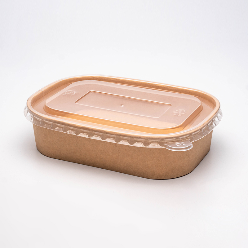 Ciotola di carta rettangolare e quadrata