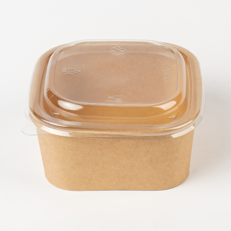 Ciotola di carta rettangolare e quadrata