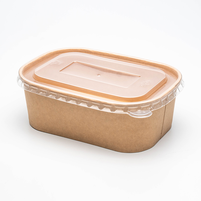 Ciotola di carta rettangolare e quadrata