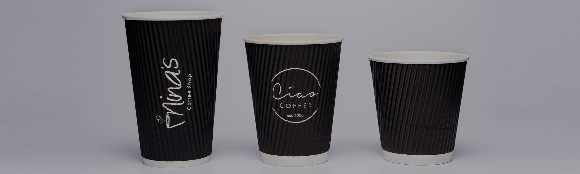 Tazza di carta da parete ondulata