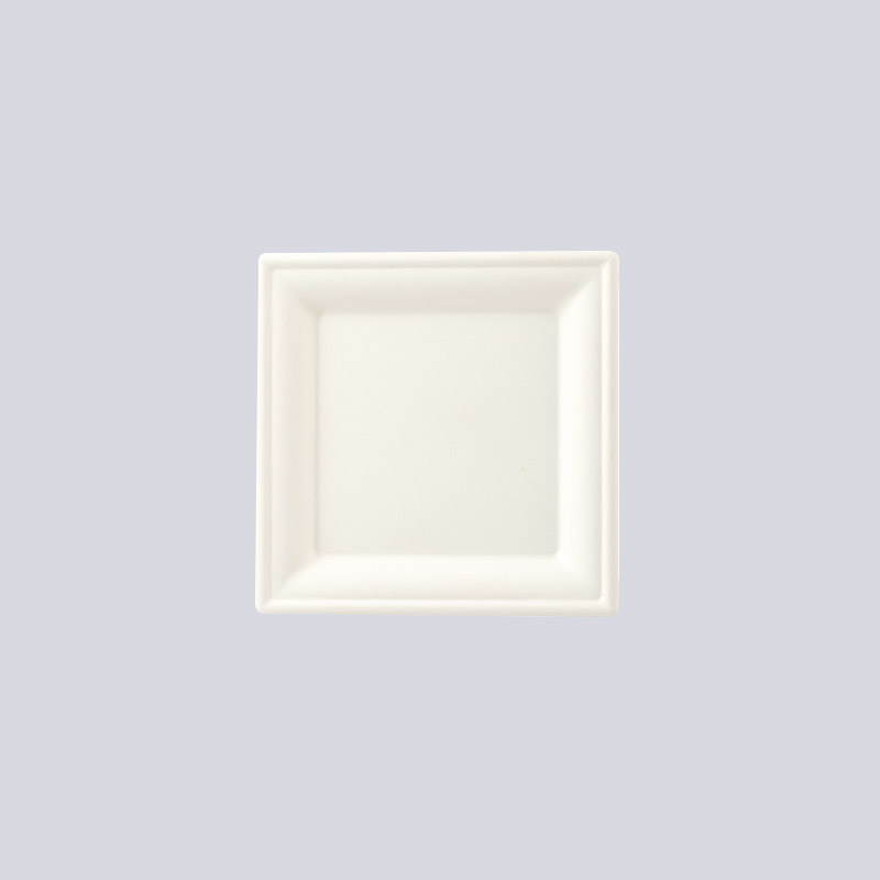 Piatto in fibra modellata e vassoio per tazze